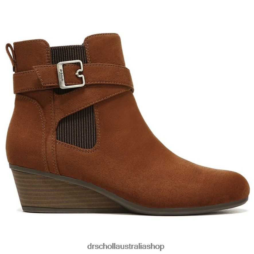 Berlin Wedge Bootie Unisex Dr. Scholl\'s 4Z4JXV241 Copper Brown Fabric