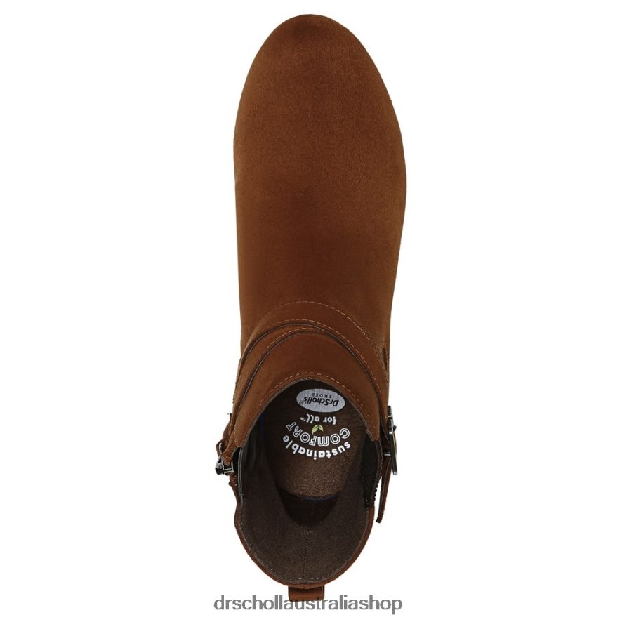 Berlin Wedge Bootie Unisex Dr. Scholl\'s 4Z4JXV241 Copper Brown Fabric