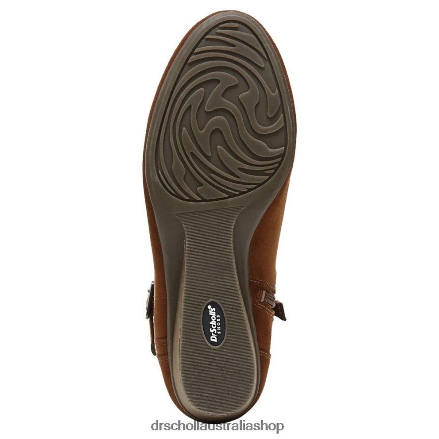 Berlin Wedge Bootie Unisex Dr. Scholl\'s 4Z4JXV241 Copper Brown Fabric