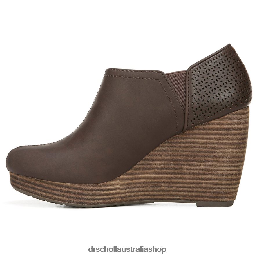 Harlow Wedge Bootie Unisex Dr. Scholl's 4Z4JXV150 Dark Brown Smooth