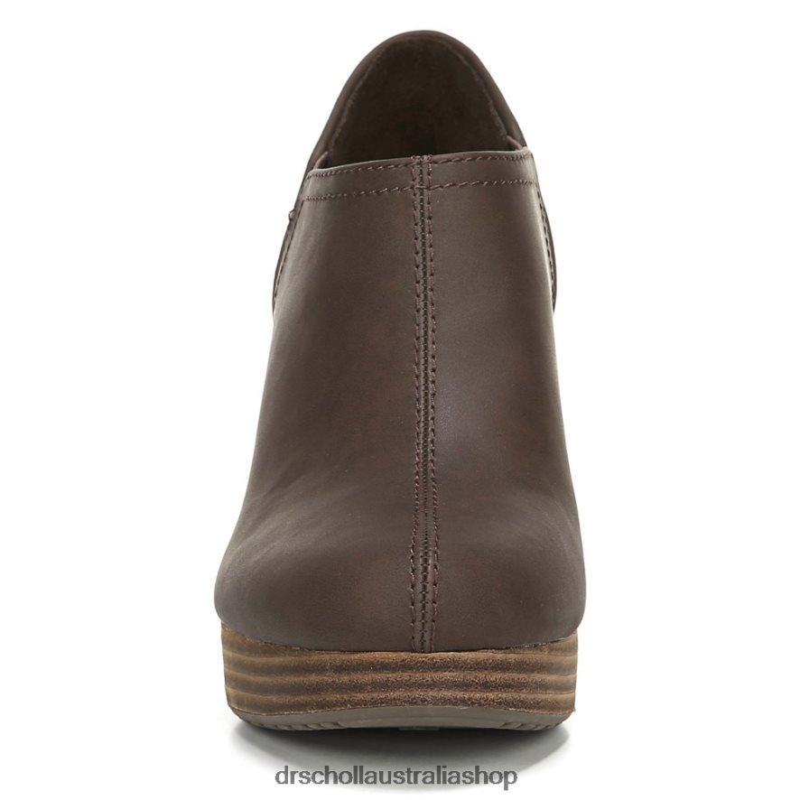 Harlow Wedge Bootie Unisex Dr. Scholl's 4Z4JXV150 Dark Brown Smooth