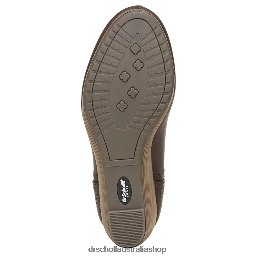 Harlow Wedge Bootie Unisex Dr. Scholl's 4Z4JXV150 Dark Brown Smooth