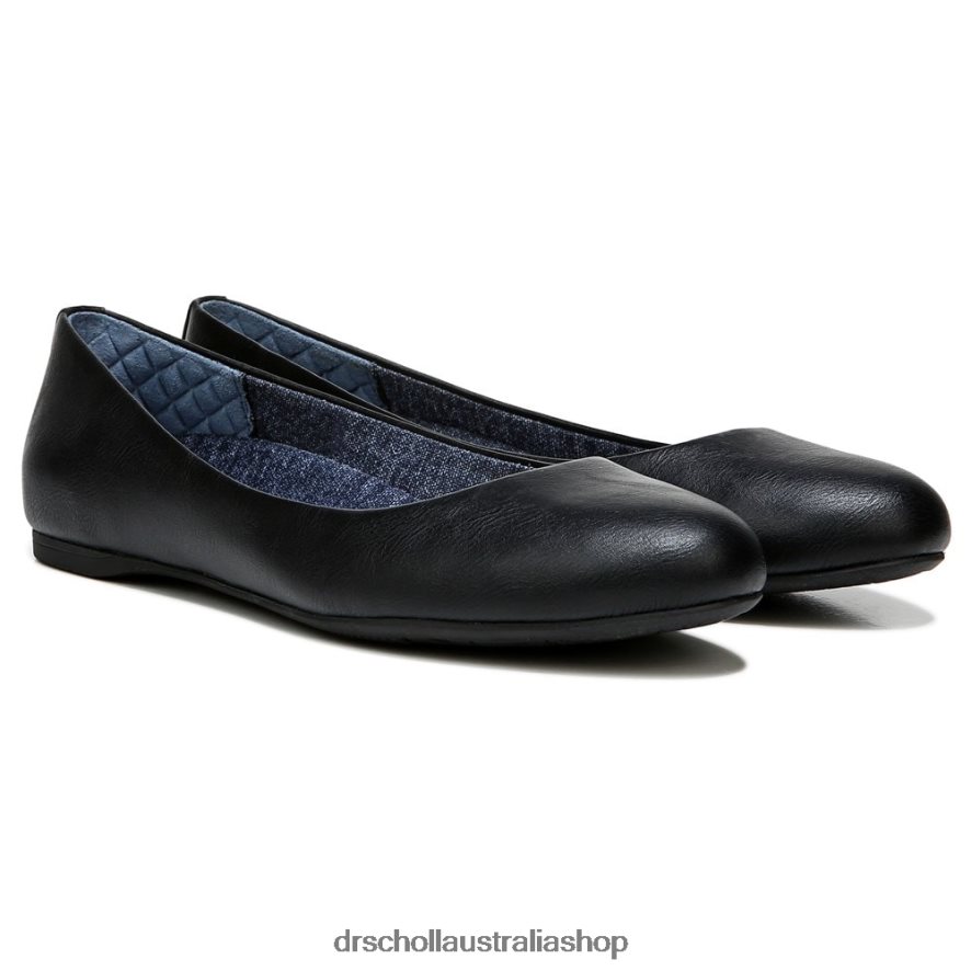 Giorgie Memory Foam Flat Unisex Dr. Scholl's 4Z4JXV176 Black Smooth