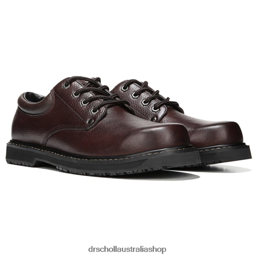 Harrington II Slip Resistant Oxford Unisex Dr. Scholl's 4Z4JXV286 Brown Leather
