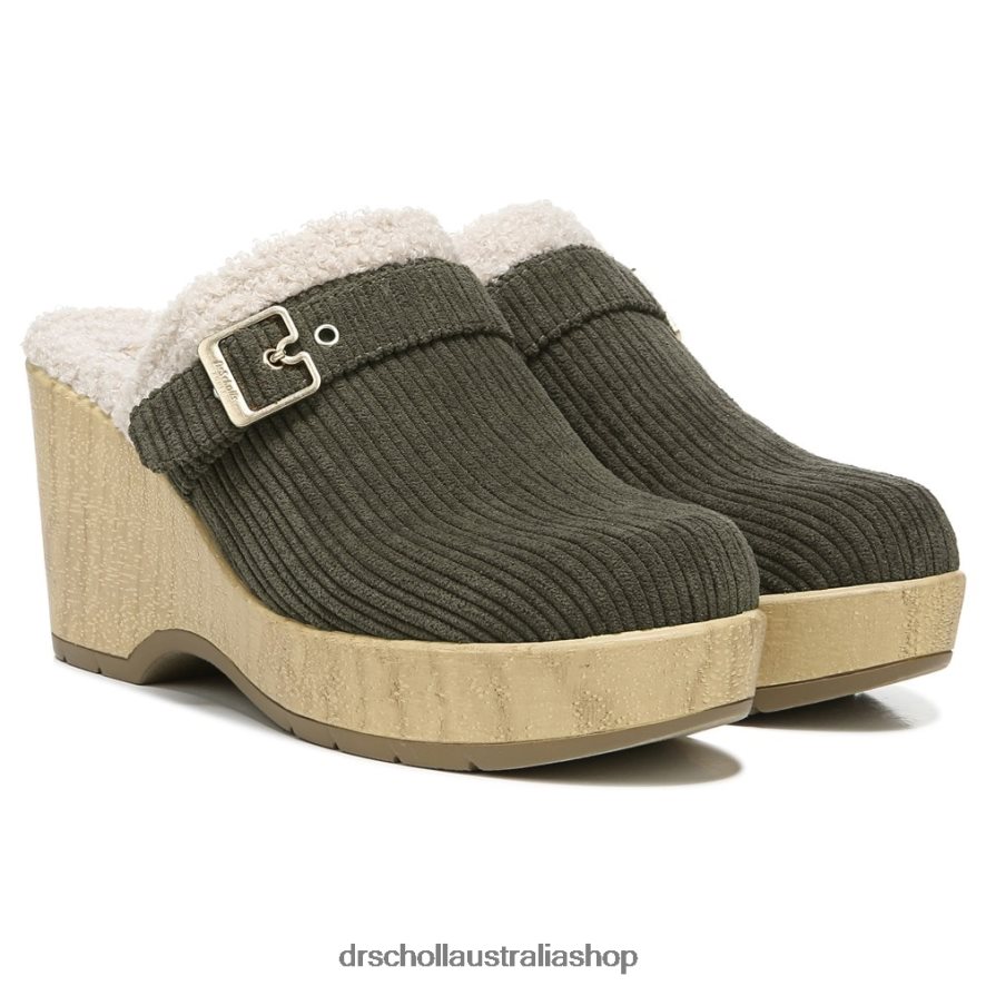Pixie Clog Unisex Dr. Scholl's 4Z4JXV248 Olive Corduroy