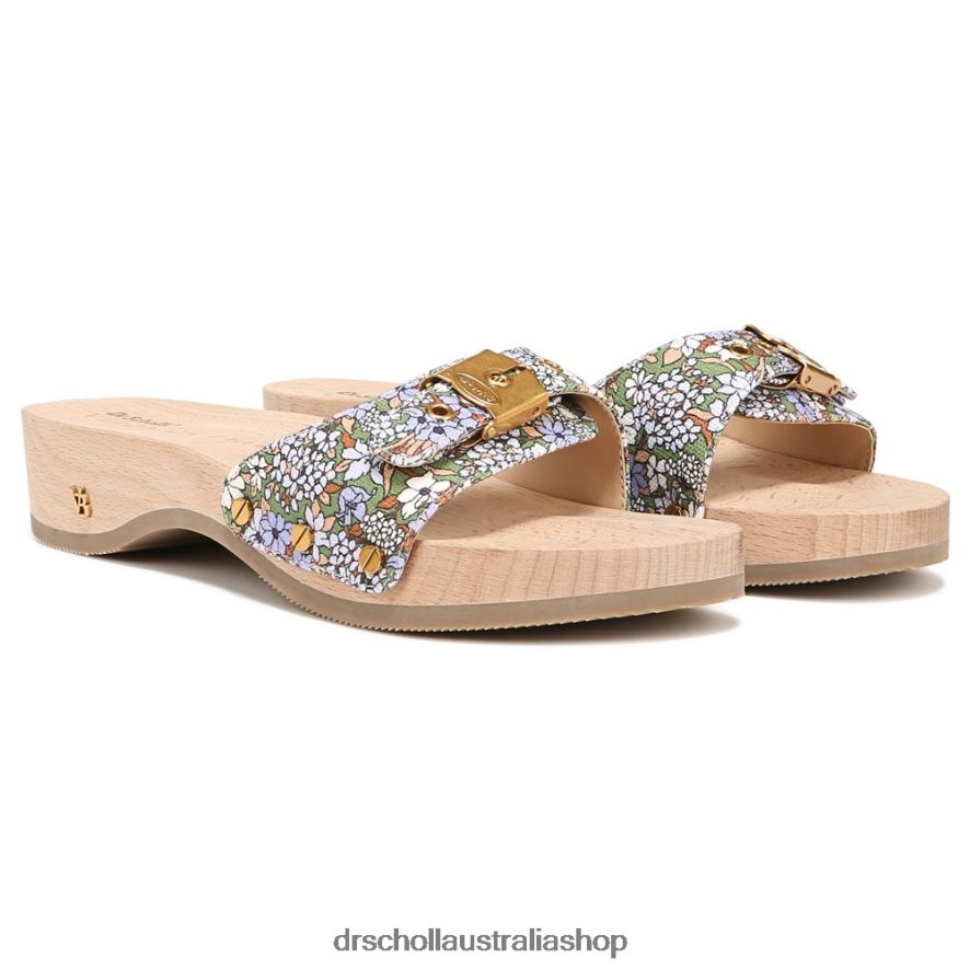 Original Sandal Unisex Dr. Scholl's x Veronica Beard 4Z4JXV116 Forest Green Floral Canvas