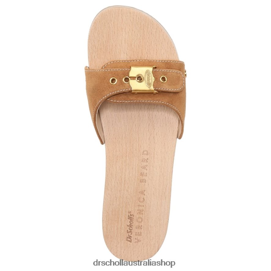 Original Sandal Unisex Dr. Scholl\'s x Veronica Beard 4Z4JXV117 Hazelwood Brown Suede