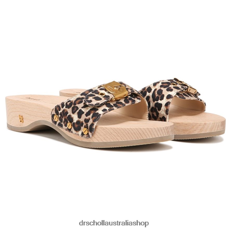 Original Sandal Unisex Dr. Scholl's x Veronica Beard 4Z4JXV118 Leopard Print Canvas