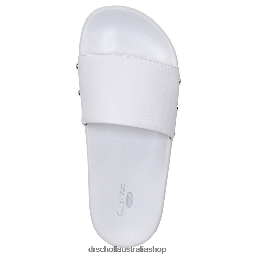Pisces Pool Slide Sandal Unisex Dr. Scholl\'s 4Z4JXV188 White Leather