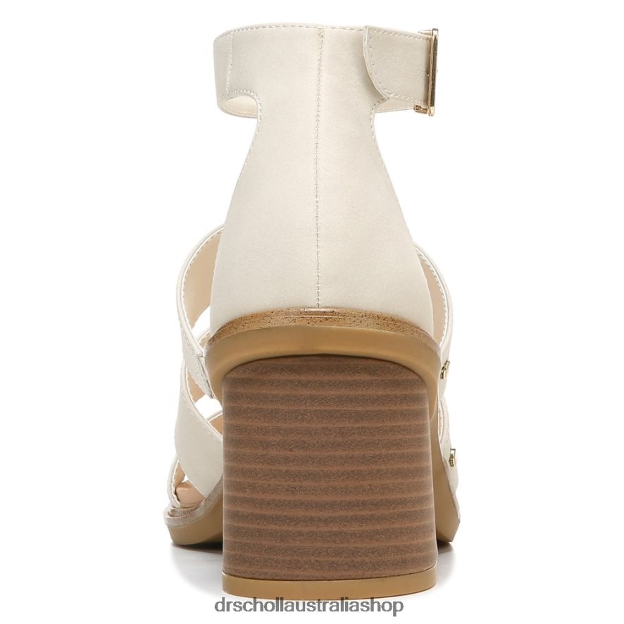 Eleanor Block Heel Sandal Unisex Dr. Scholl\'s 4Z4JXV245 Tofu White Synthetic