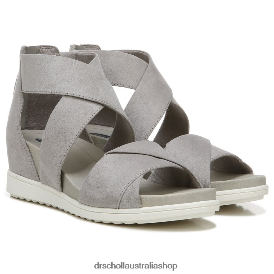 Golden Hour Gladiator Sandal Unisex Dr. Scholl's 4Z4JXV234 Soft Grey Microfiber