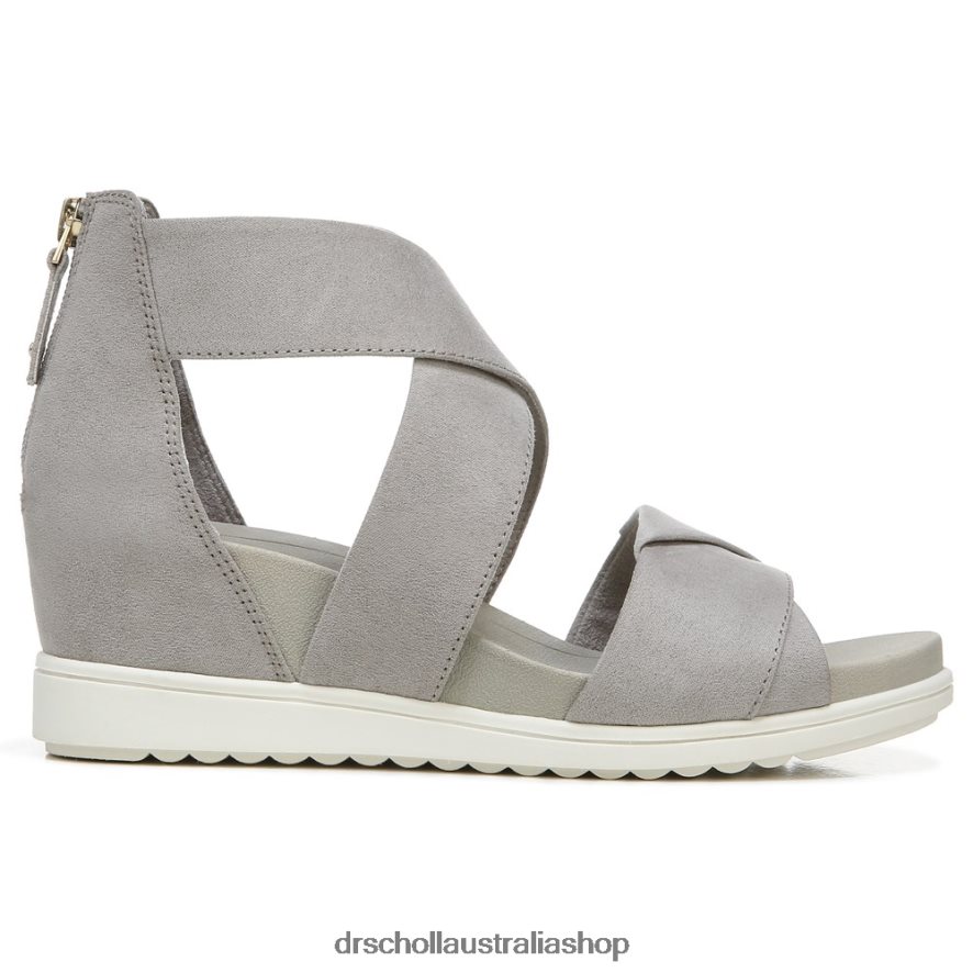 Golden Hour Gladiator Sandal Unisex Dr. Scholl\'s 4Z4JXV234 Soft Grey Microfiber