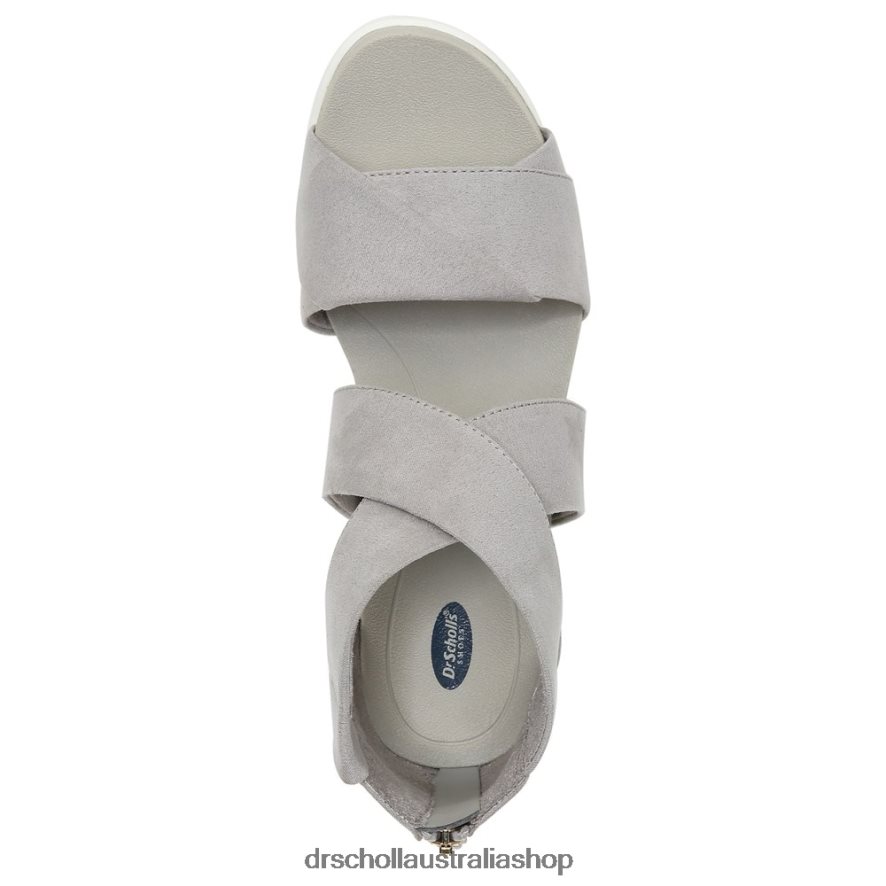Golden Hour Gladiator Sandal Unisex Dr. Scholl\'s 4Z4JXV234 Soft Grey Microfiber