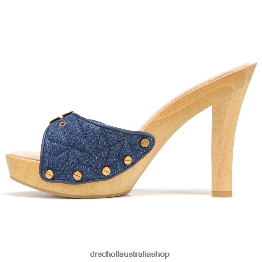 Lolli High Heel Sandal Unisex Dr. Scholl\'s x Veronica Beard 4Z4JXV114 Mountain Blue Denim Fabric