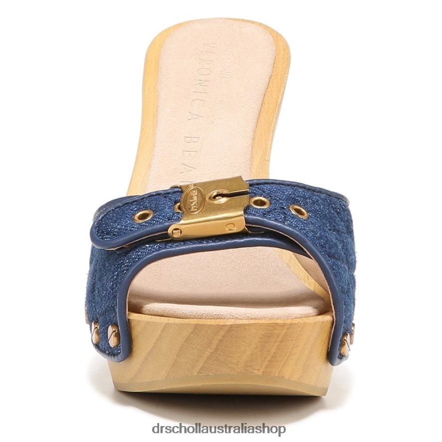 Lolli High Heel Sandal Unisex Dr. Scholl\'s x Veronica Beard 4Z4JXV114 Mountain Blue Denim Fabric