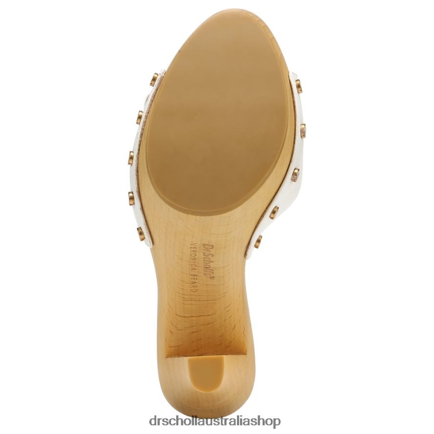 Lolli High Heel Sandal Unisex Dr. Scholl\'s x Veronica Beard 4Z4JXV115 White Leather