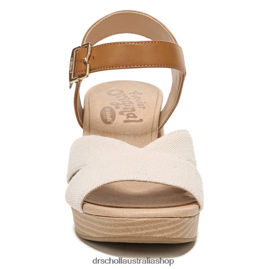 Mariah Block Heel Sandal Unisex Dr. Scholl\'s 4Z4JXV213 Light Brown Synthetic/Fabric