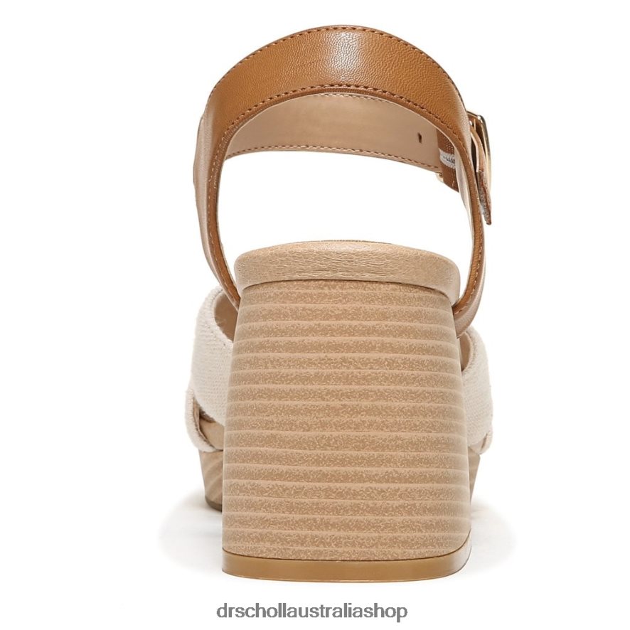 Mariah Block Heel Sandal Unisex Dr. Scholl\'s 4Z4JXV213 Light Brown Synthetic/Fabric