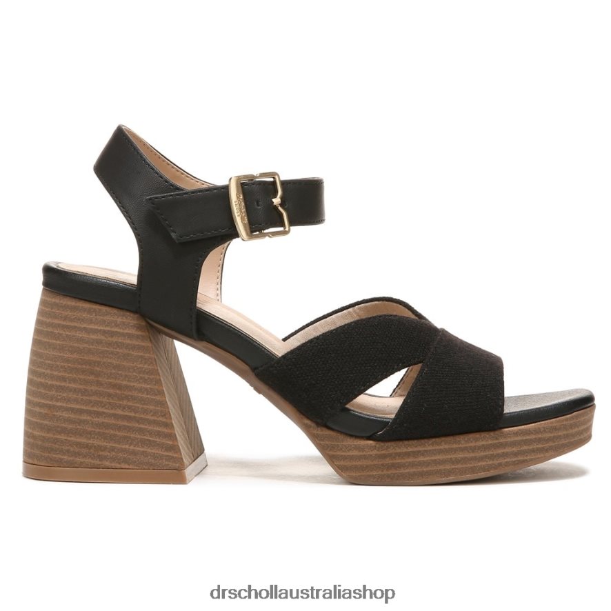 Mariah Block Heel Sandal Unisex Dr. Scholl\'s 4Z4JXV214 Black Synthetic/Fabric