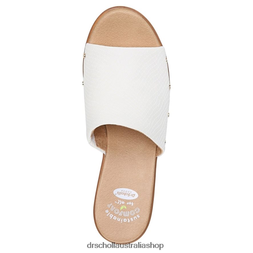 Wake Up Block Heel Sandal Unisex Dr. Scholl\'s 4Z4JXV184 White Snake Synthetic
