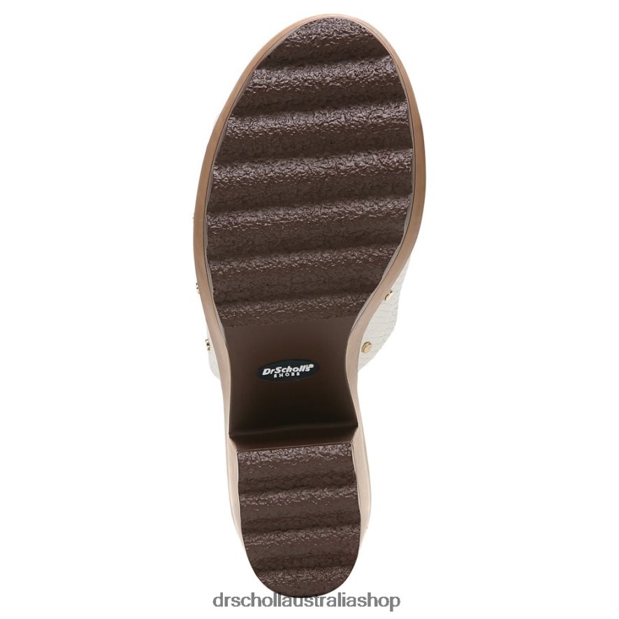 Wake Up Block Heel Sandal Unisex Dr. Scholl\'s 4Z4JXV184 White Snake Synthetic