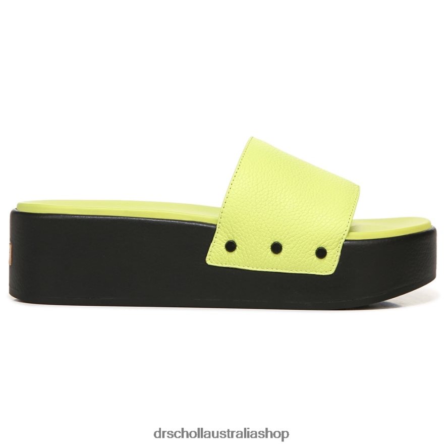 Pisces Max Platform Slide Sandal Unisex Dr. Scholl\'s 4Z4JXV198 Lime Leather