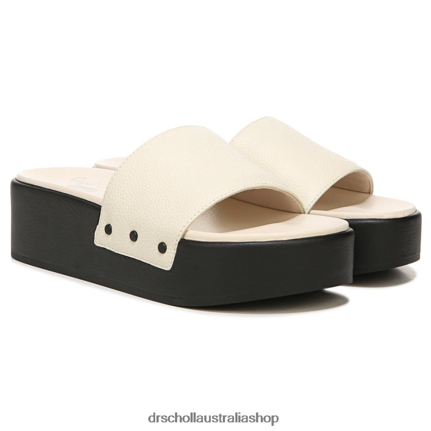 Pisces Max Platform Slide Sandal Unisex Dr. Scholl's 4Z4JXV199 White Leather