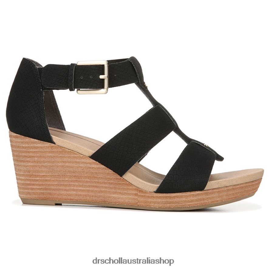 Barton Wedge Sandal Unisex Dr. Scholl\'s 4Z4JXV165 Black Snake Print