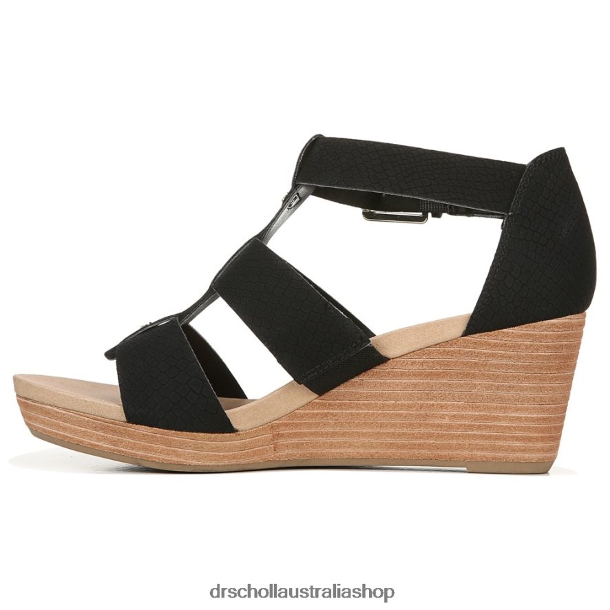 Barton Wedge Sandal Unisex Dr. Scholl\'s 4Z4JXV165 Black Snake Print