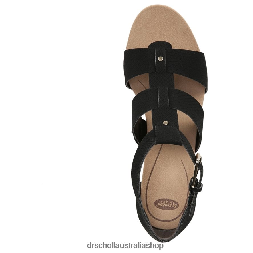 Barton Wedge Sandal Unisex Dr. Scholl\'s 4Z4JXV165 Black Snake Print