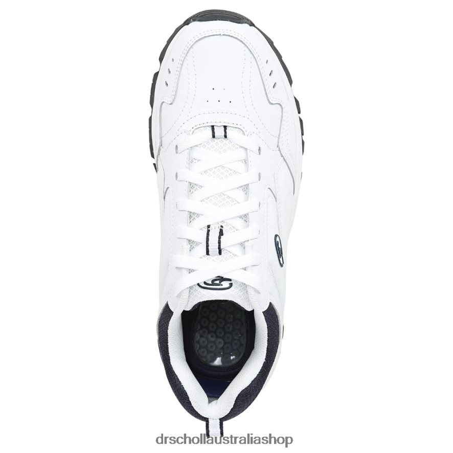 Sebastian Walking Shoe Unisex Dr. Scholl\'s 4Z4JXV303 White/Navy Leather