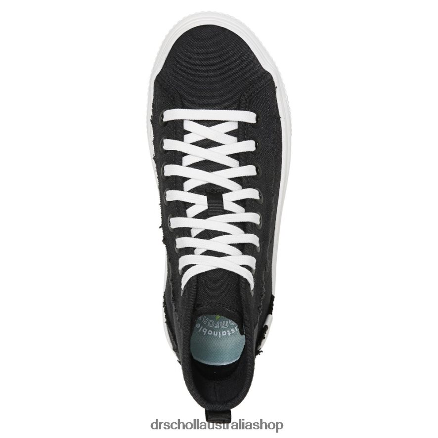 For Now Hi Top Platform Sneaker Unisex Dr. Scholl\'s 4Z4JXV225 Black Fabric