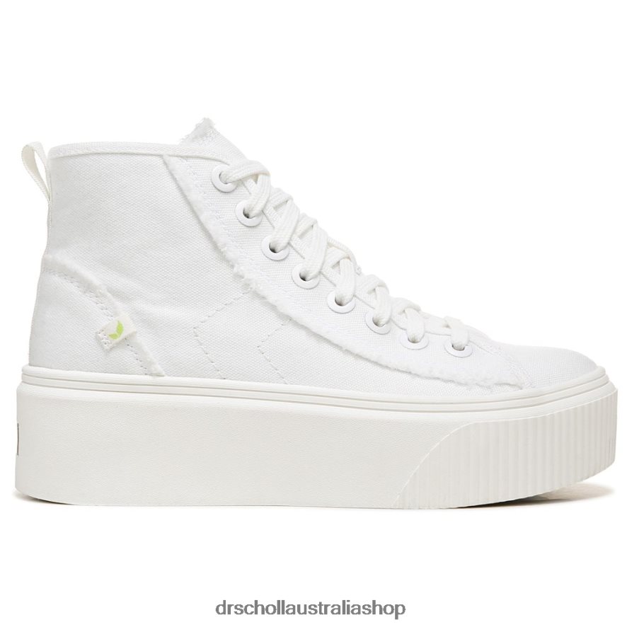 For Now Hi Top Platform Sneaker Unisex Dr. Scholl\'s 4Z4JXV226 White Fabric