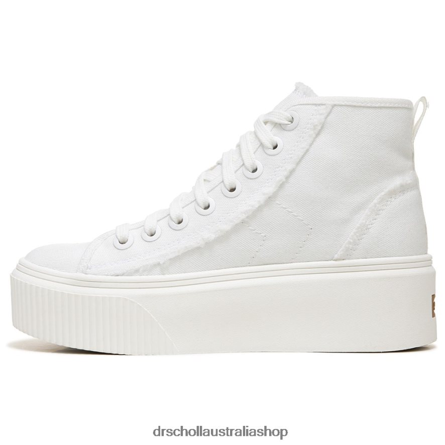 For Now Hi Top Platform Sneaker Unisex Dr. Scholl\'s 4Z4JXV226 White Fabric