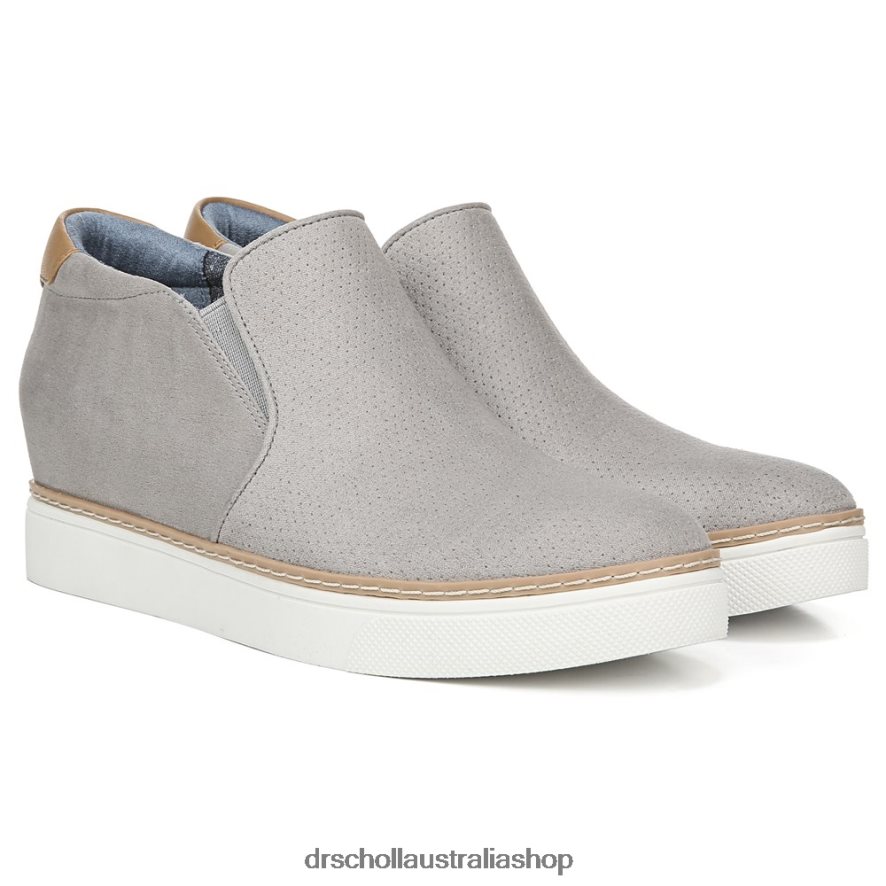 If Only Wedge Sneaker Unisex Dr. Scholl's 4Z4JXV59 Soft Grey Microfiber Perf
