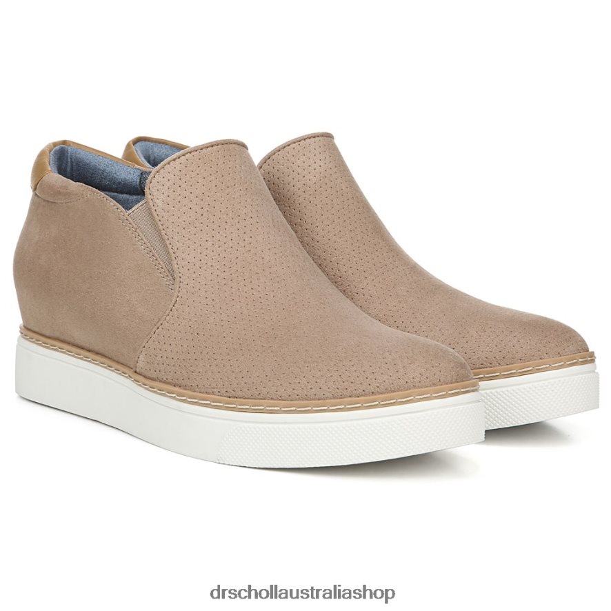 If Only Wedge Sneaker Unisex Dr. Scholl's 4Z4JXV60 Toasted Taupe Microfiber Perf