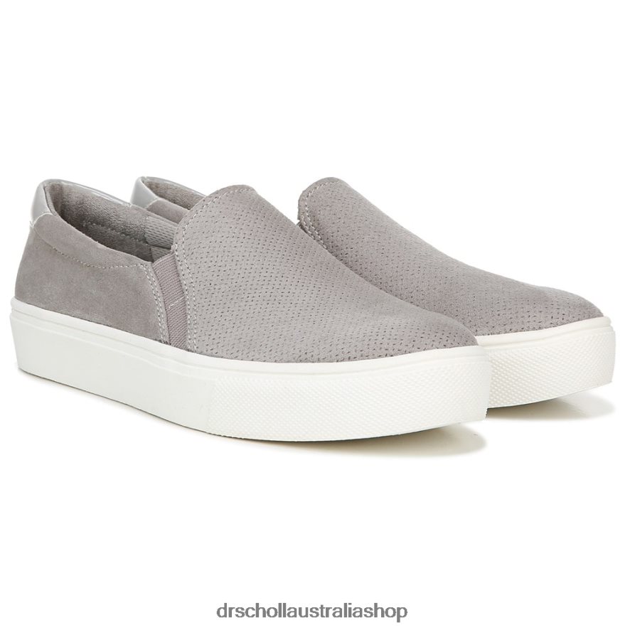 Nova Slip On Sneaker Unisex Dr. Scholl's 4Z4JXV70 Soft Grey Microfiber Perf