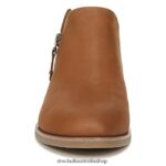 Avenue Zip Ankle Bootie Unisex Dr. Scholl's 4Z4JXV99 Brown Leather - Image 5