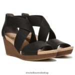 Barton Band Wedge Sandal Unisex Dr. Scholl's 4Z4JXV228 Black