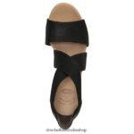 Barton Band Wedge Sandal Unisex Dr. Scholl's 4Z4JXV228 Black - Image 4