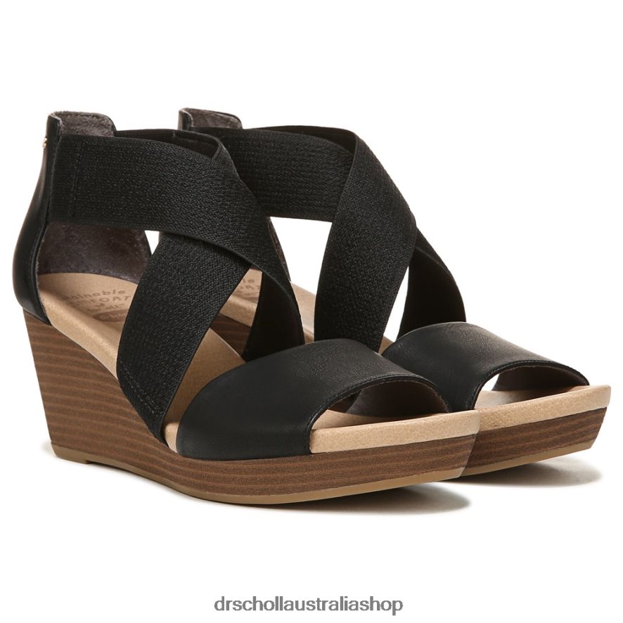 barton_band_wedge_sandal_unisex_dr_scholls_4z4jxv228_black.jpg Barton Band Wedge Sandal Unisex Dr. Scholl's 4Z4JXV228 Black - Image 1