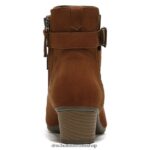Berlin Wedge Bootie Unisex Dr. Scholl's 4Z4JXV241 Copper Brown Fabric - Image 6