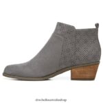 Brianna Bootie Unisex Dr. Scholl's 4Z4JXV136 Dark Shadow Grey Microfiber - Image 3