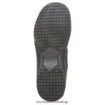 Cambridge II Slip Resistant Sneaker Unisex Dr. Scholl's 4Z4JXV287 Black Leather - Image 7