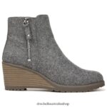 Chloe Ankle Bootie Unisex Dr. Scholl's 4Z4JXV109 Grey Fabric - Image 2