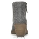 Chloe Ankle Bootie Unisex Dr. Scholl's 4Z4JXV109 Grey Fabric - Image 6