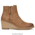 Chloe Ankle Bootie Unisex Dr. Scholl's 4Z4JXV110 Brown Synthetic - Image 2