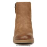 Chloe Ankle Bootie Unisex Dr. Scholl's 4Z4JXV110 Brown Synthetic - Image 5
