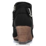 Create Wedge Bootie Unisex Dr. Scholl's 4Z4JXV125 Black Microfiber - Image 6