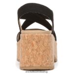 Dottie Strappy Wedge Sandal Unisex Dr. Scholl's 4Z4JXV201 Black - Image 6